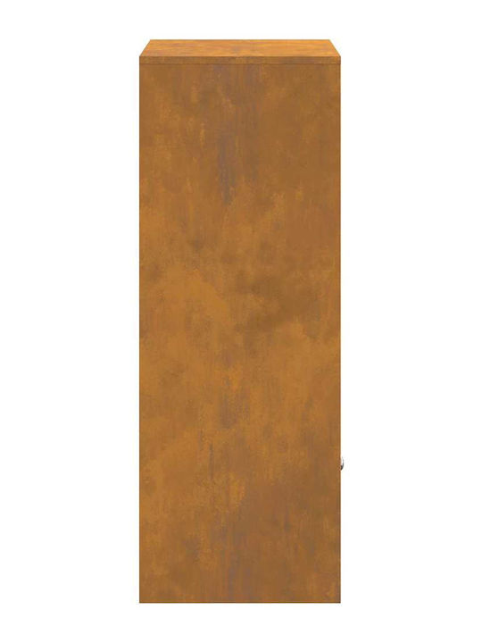 vidaXL Briefkasten Für Draußen Inox Rusty 41x38x103cm