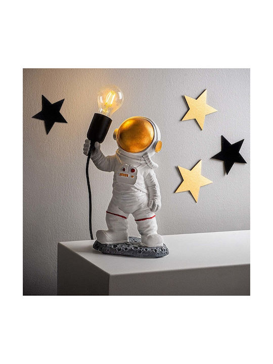 Megapap Decorative Lamp Astronaut with Socket for Bulb E27 White