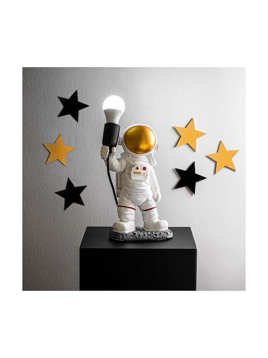 Megapap Decorative Lamp Astronaut with Socket for Bulb E27 White