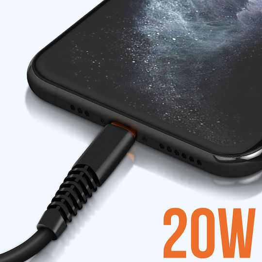 Linq USB To Lightning Charge 20W 3M Cable iPhone iPad Black