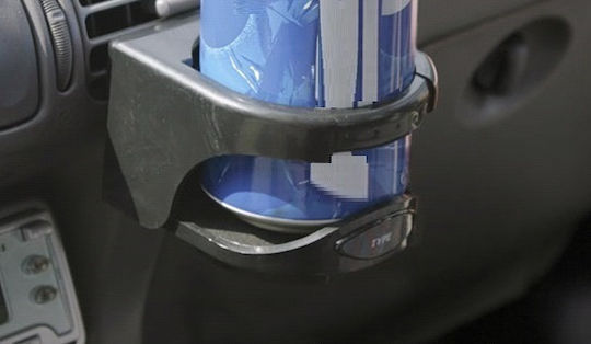 Car Cup Holder 1 Position for AC Vents in Black Color