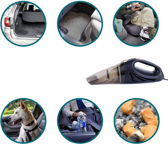 Car Handheld Vacuum Liquids with Power 120W & Lighter Cable 12V