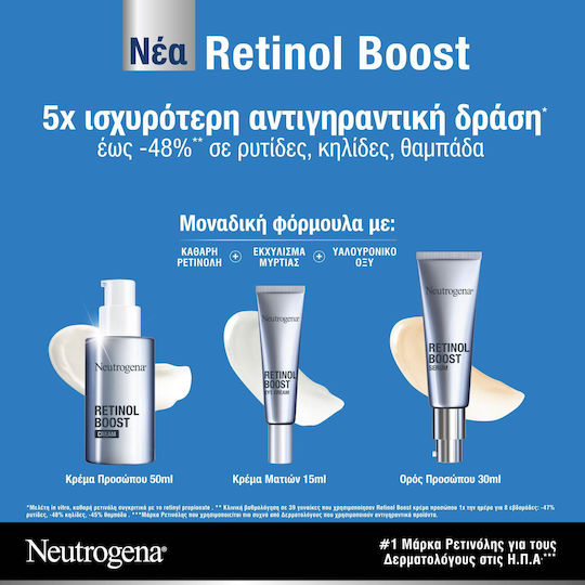Neutrogena Retinol Boost Anti-Aging Serum Gesicht mit Retinol & Hyaluronsäure 30ml
