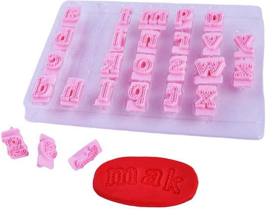 Șablon Imprint Cutter Alfabet Litere Mici Pentru Pastă De Zahăr