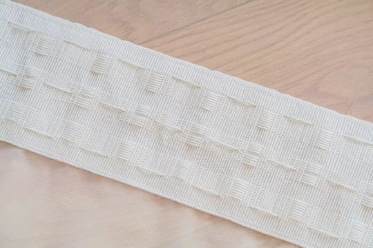 Cotton Market Vorhang mit Bleistiftfalten Weiß 145x270cm