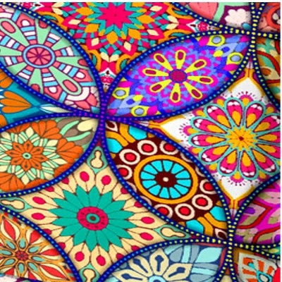 Ubieramy Meble Elastic Cover for Chair Colorful Patterns 1pcs