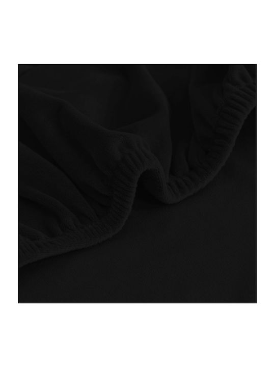 Ubieramy Meble Elastische Abdeckung für Sessel Black Velvet 1Stück