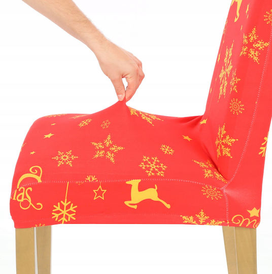 Ubieramy Meble Elastische Abdeckung für Stuhl Red 1Stück