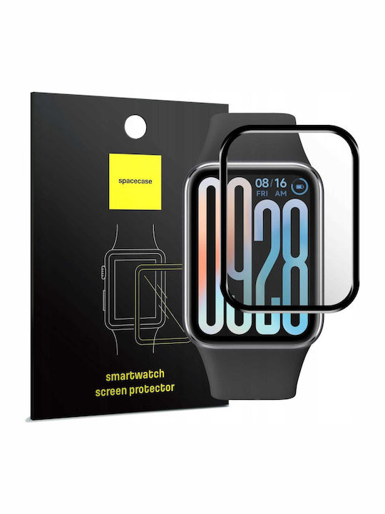 Hybrid Glass Xiaomi Smart Band 9 Pro Spacecase Smartwatch Αντιχαρακτικό Προστατευτικό Υβριδικό Οθόνης Black 5905719117252