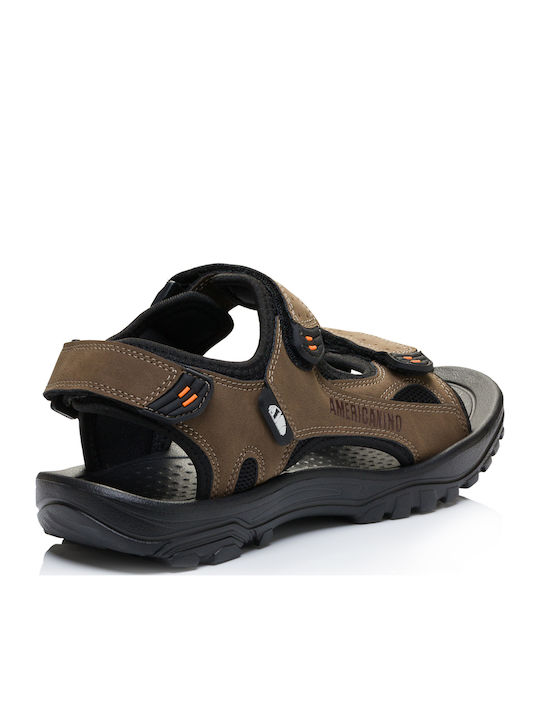 Herrensandalen in Braun Farbe