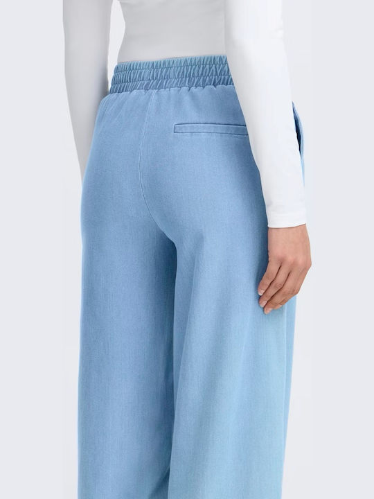 Damen Stoffhose Hellblau