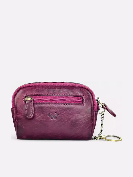 Leder Schlüsselhalter Calfnero 8023w Lila Leder Schlüsselhalter Calfnero 8023w Lila