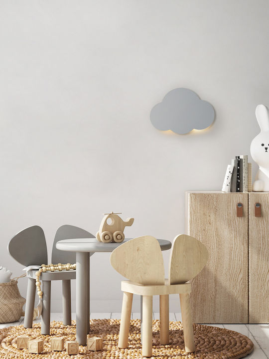 TK Lighting Детска стенна лампа Металик