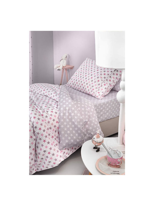 Guy Laroche Cosmos Παιδική Παπλωματοθήκη Μονή Βαμβακερή Pudra 165x225εκ.