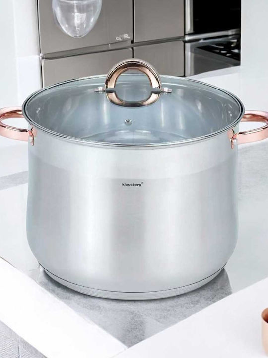 Klausberg Deep Stainless Steel Pot 18.7lt / 32cm