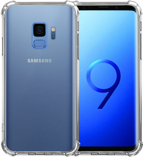 Samsung S9 Shockproof Transparent Silicone Anti-Drop Corners Plastic Back Cover Ishield Clear