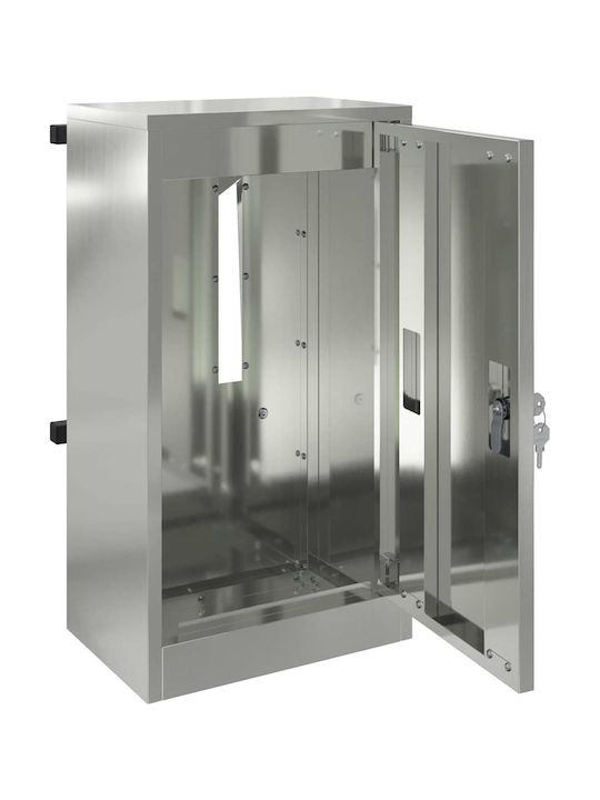 vidaXL Cutie Poștală pentru Exterior Inox în Culoarea Negru 30x23x55cm