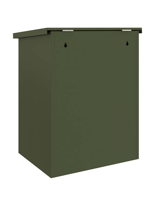 vidaXL Outdoor Mailbox Inox in Green Colour 44x35x59cm