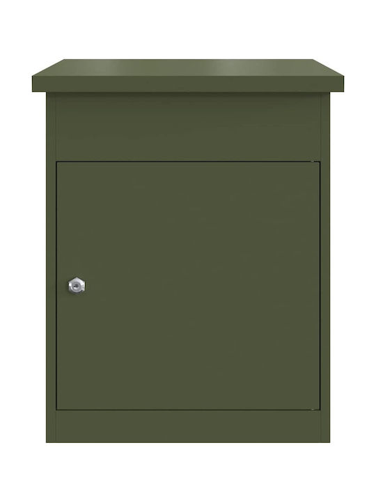 vidaXL Outdoor Mailbox Inox in Green Colour 44x35x59cm
