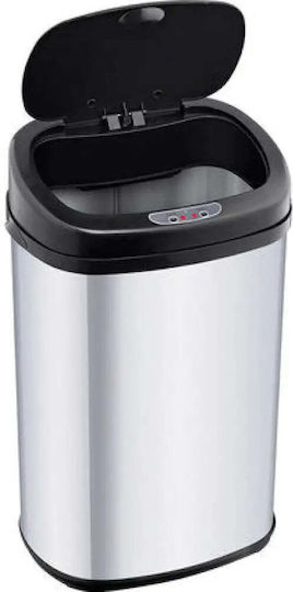 Lamart Lamart Stainless Steel Waste Bin with Sensor Silver 42L