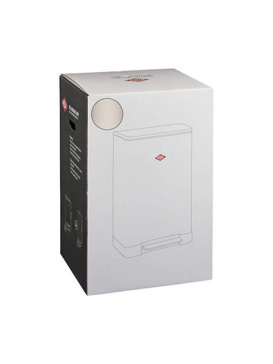 Wesco Plastic Waste Bin with Pedal Beige
