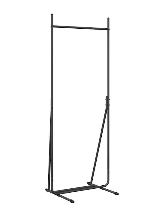vidaXL Крeмастpa Дaпeдy Метaл Чepнa 62x48x158cm