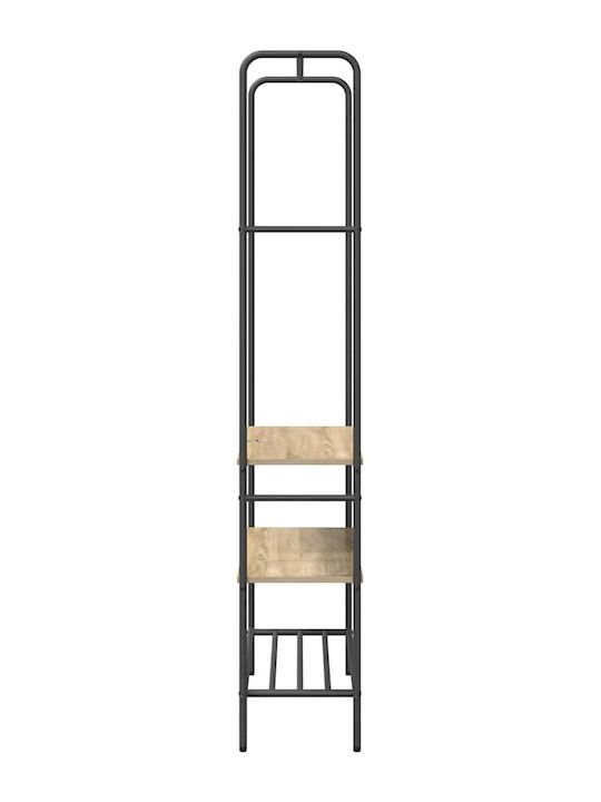 vidaXL Гардеробна стойка Сив 77x30x171см