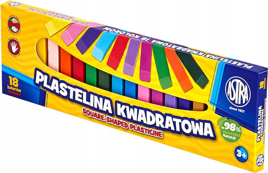 Astra Пластелини в Кутия за 3+ Години 18 Бр
