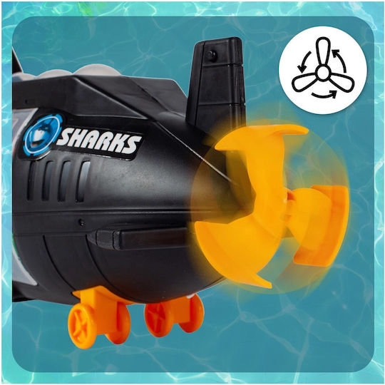 Isp Parcare pentru Copii Likesmart Shark Submarine Mașinuță Cu Mânere de Transport Propulsor Rotativ 5 Mașini Helicopter Negru