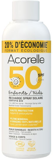 Acorelle Nature Sun SPF50 Kinder Sonnenschutzmittel Spray für Gesicht & Körper 150ml