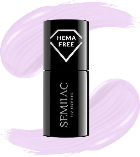 Semilac Classic Ημιμόνιμο Βερνίκι Νυχιών 438 Calm Lavender 7ml