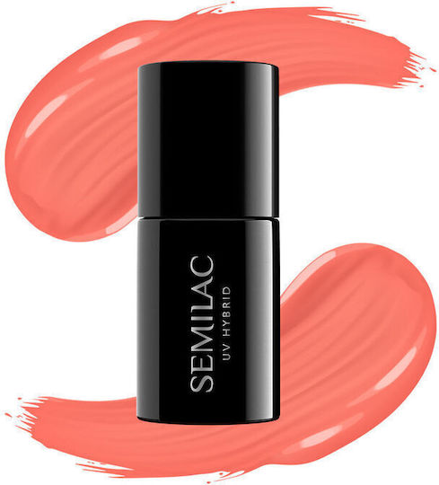 Semilac Classic Ημιμόνιμο Βερνίκι Νυχιών SemiBeats by Margaret Neon Orange 518 7ml