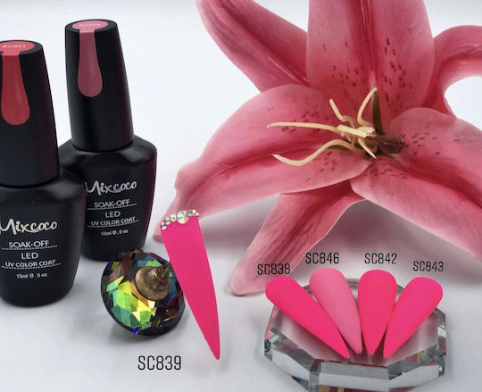 Mixcoco Semi-Permanent Nail Polish 843 15ml 1pcs