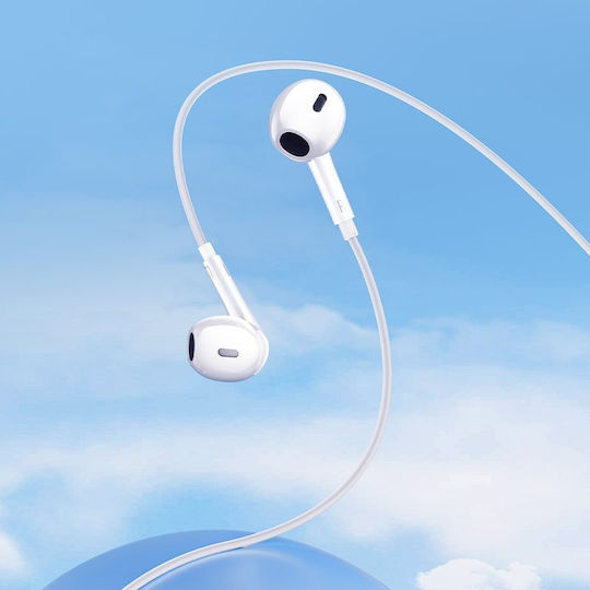 QCY In-ear Handsfree Ακουστικά με Βύσμα USB-C Λευκό