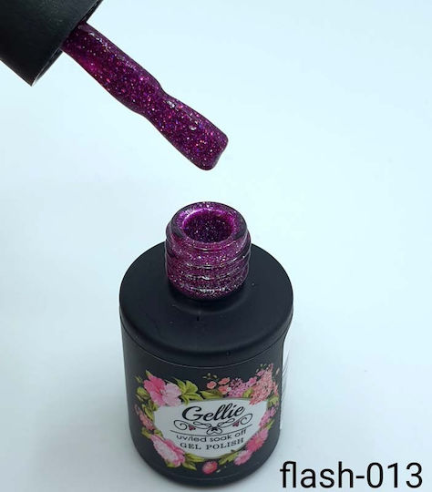Gellie Ημιμόνιμο Βερνίκι Νυχιών Flash 13 με Glitter 10ml