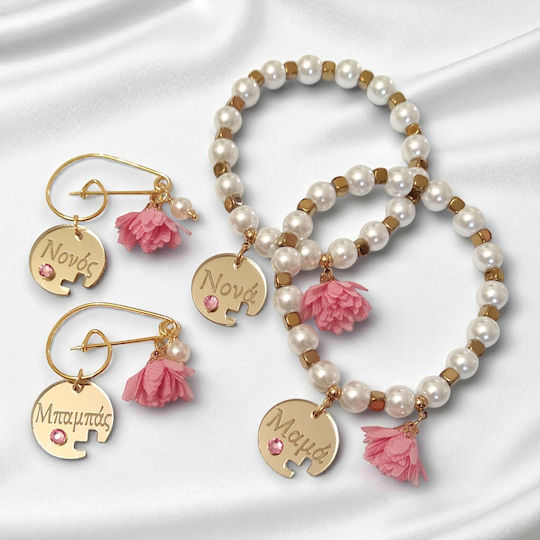 The Art of Beading Christening Charm Pin Metal Pink 1 Pieces