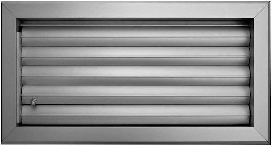 Karkon Rectangular Fireplace Air Shutter White 20x15cm