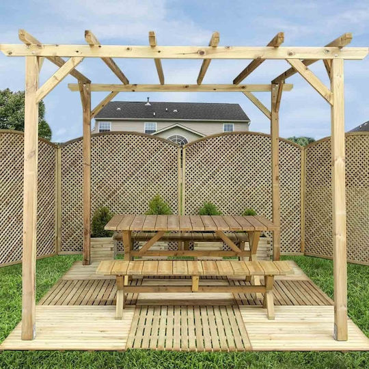 Showood Wood Garden Decking Board 50x50cm