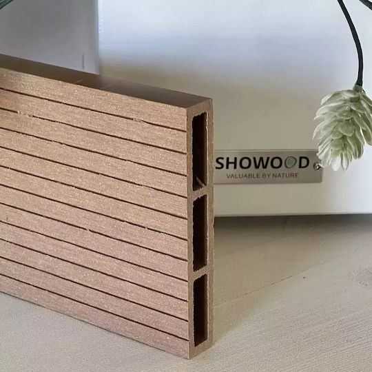 Showood Diele für Gartenboden aus WPC 360x12cm 1Stück