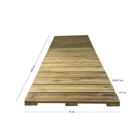 Tesias Wegweiser für Gartenboden aus Holz 1Stück