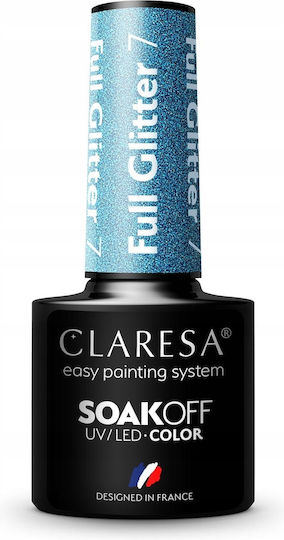 Claresa Full Glitzer 7 Gel Nagellack 7 mit Glitzer 5ml