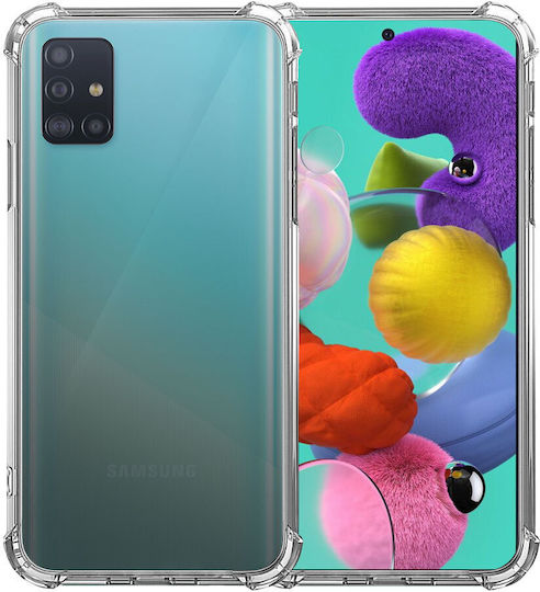Husă Samsung A51 Rezistentă la Șocuri Culoare Transparentă Silicon Anti-șoc Colțuri Plastic Back Ishield Clar