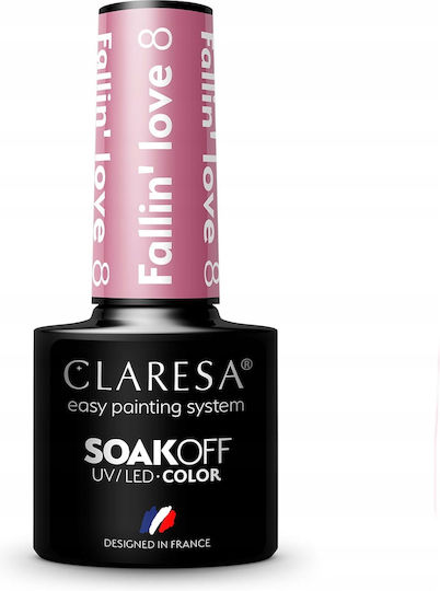 Claresa Fallin"love Ημιμόνιμο Βερνίκι Νυχιών Fallin' Love 8 5ml