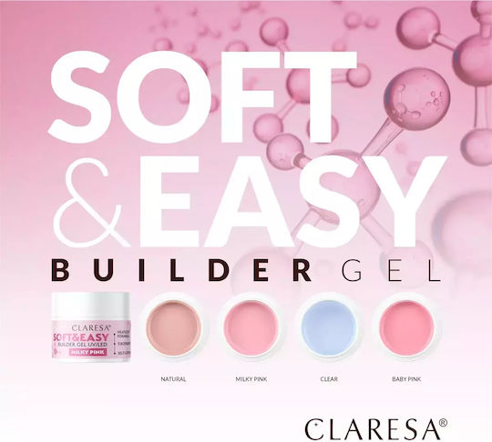 Claresa Soft & Easy Constructor Gel Gel pentru Unghii Transparent 45gr