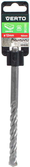 Verto Diamantbohrer Hartmetall mit SDS Plus Schaft für Gemäuer 12x160mm
