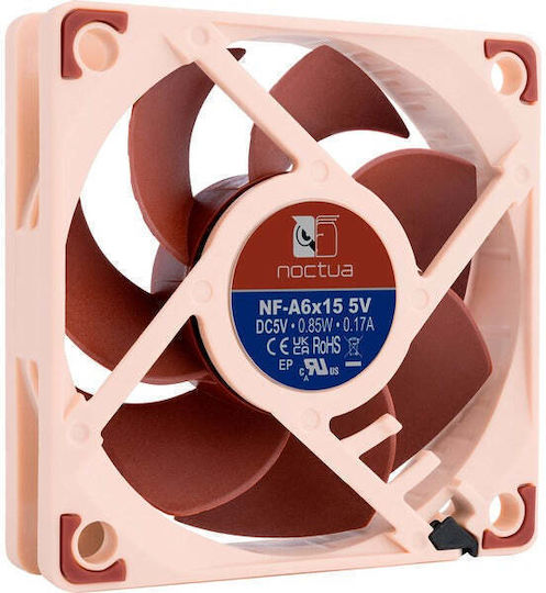 Noctua NF-A6x15 Case Fan 60mm Without LED Lighting Brown