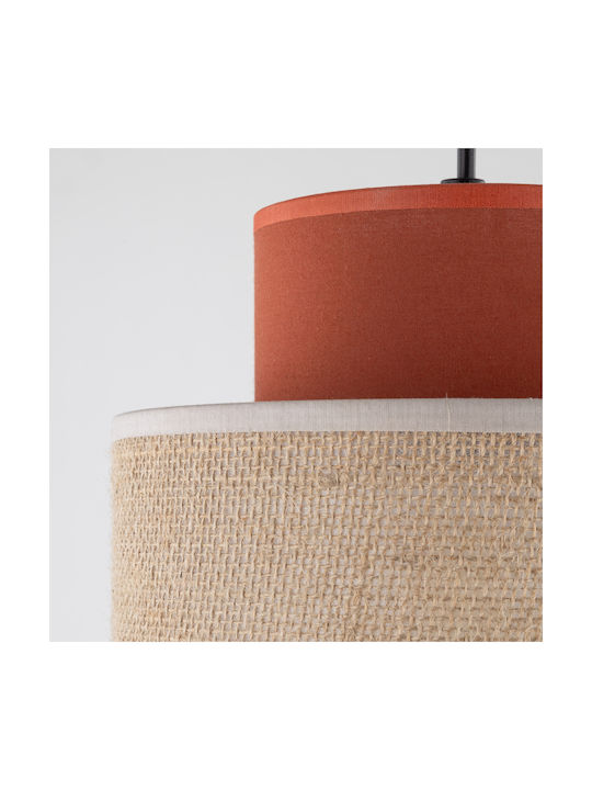 TK Lighting Pendant Light White with Socket E27 38x170cm