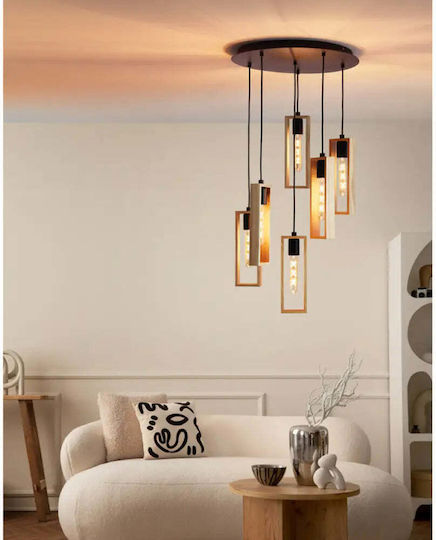 Eglo 44054 Пендел за таван Littleton 6xe27 60w 230v FSC сертифициран