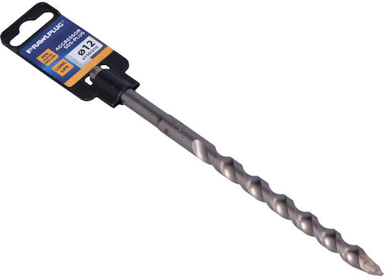 Rawlplug Διαμαντοτρύπανο με SDS Plus Στέλεχος για Δομικά Υλικά 12x210mm