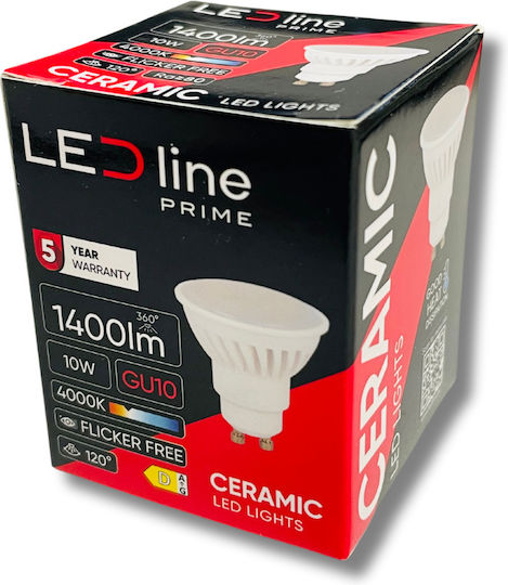 LED line LED Bulb 10W for Socket GU10 Natural White 1400lm Dimmable